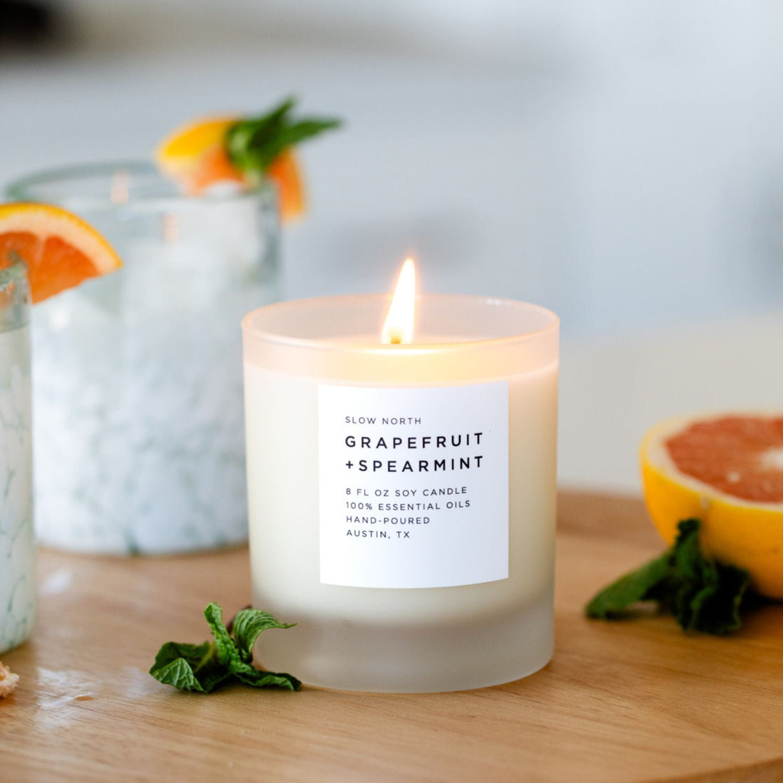 Hand-poured candle from an independent US maker