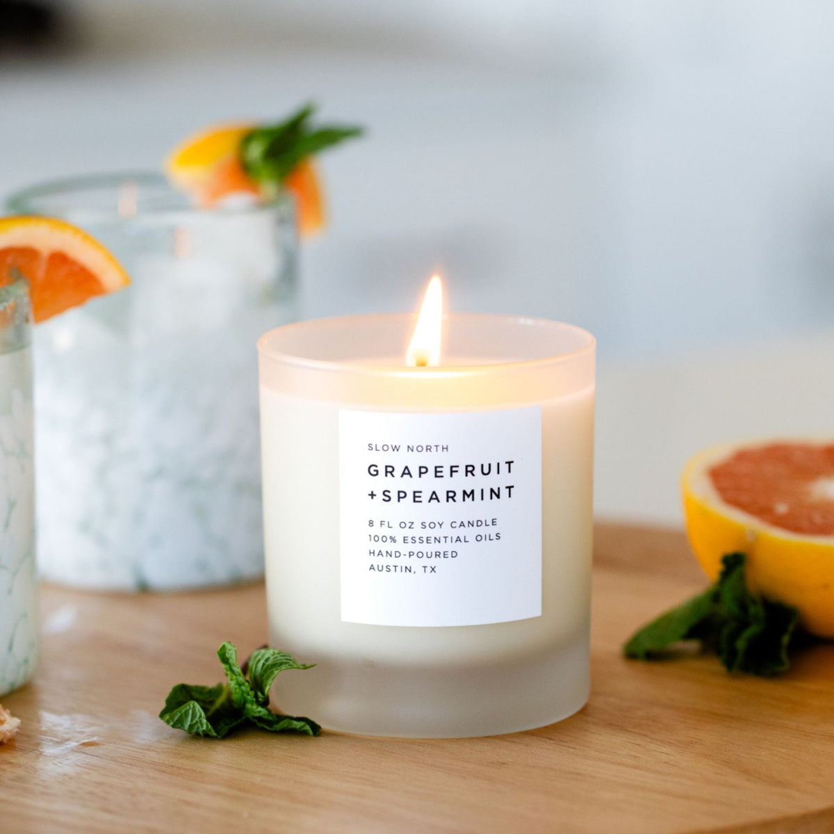 Hand-poured candle from an independent US maker