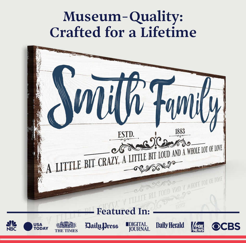 Custom Family Name Sign
