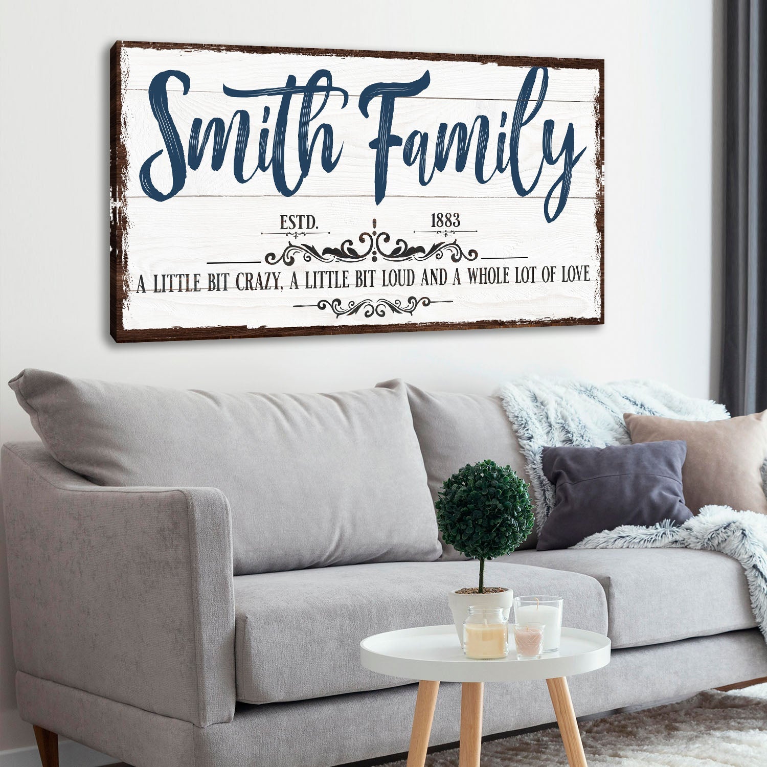 Custom Family Name Sign